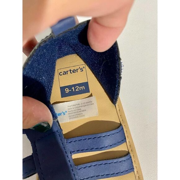 Carter's Blue Strappy Sandals - Picture 2 of 6
